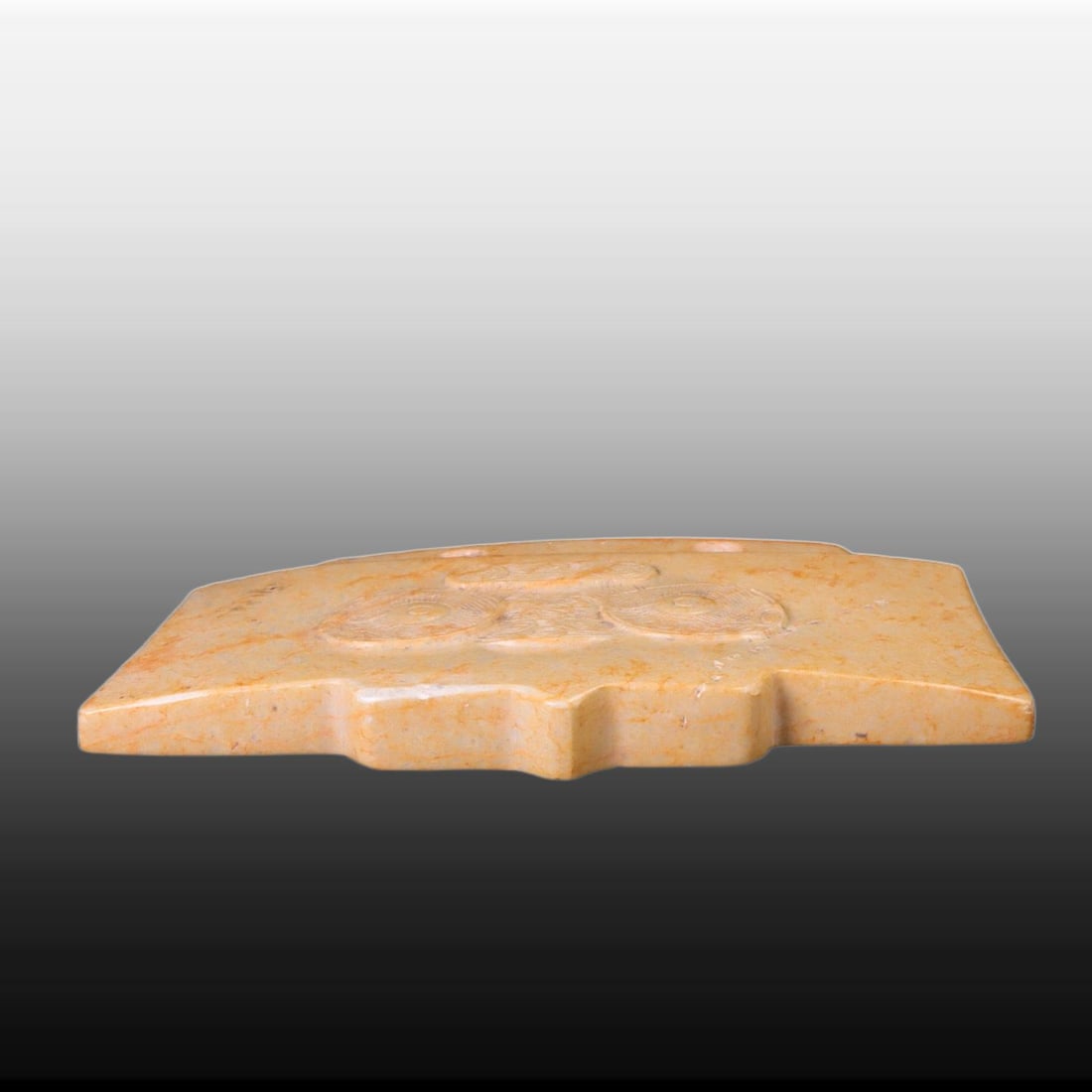 A Exquisite Gaogu Jade Beast-Face Pattern Ornament - 3
