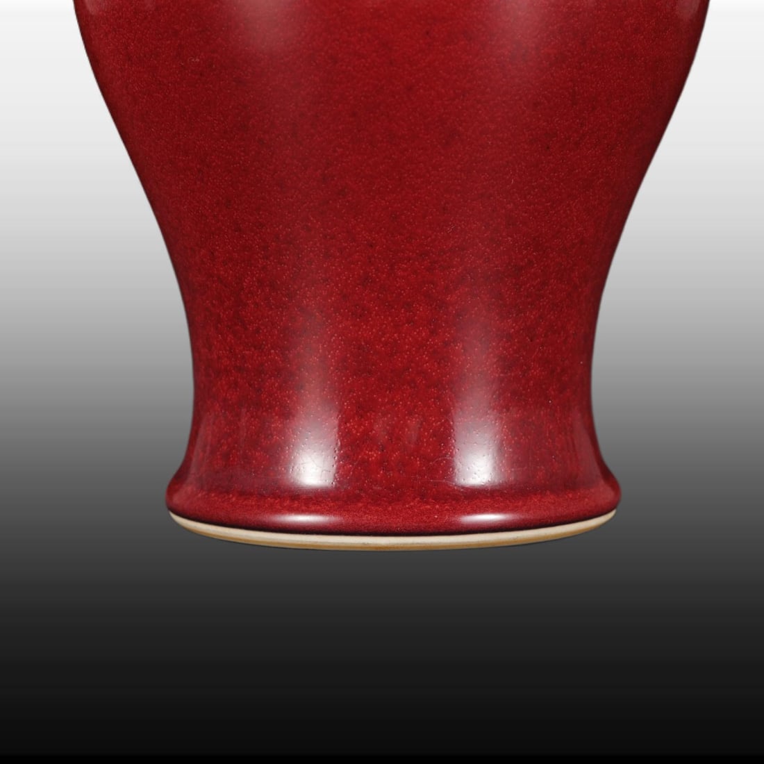 A Exquisite Ruby Red-Glazed Jar - 4