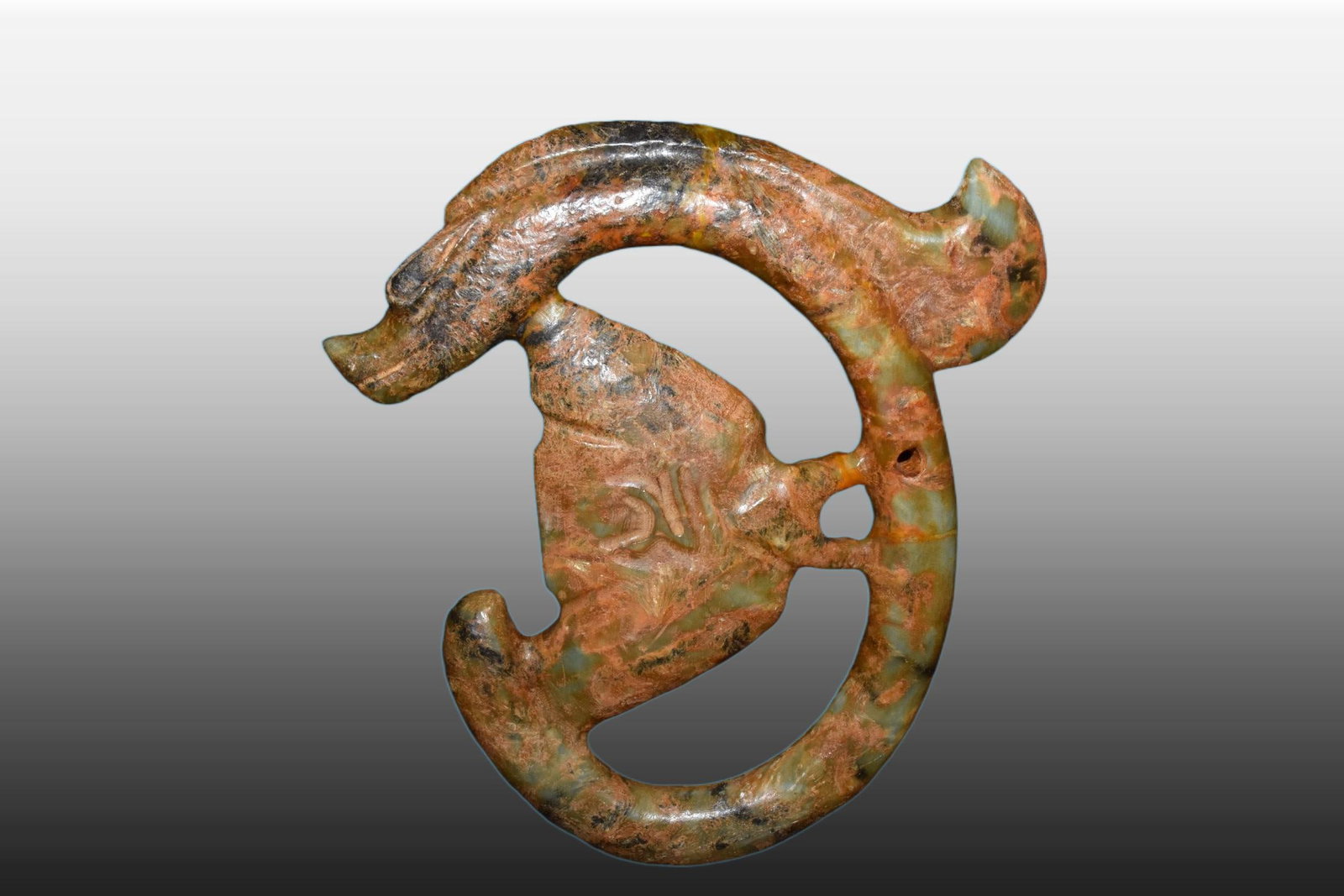 A Exquisite River Polished Jade Dragon - 4