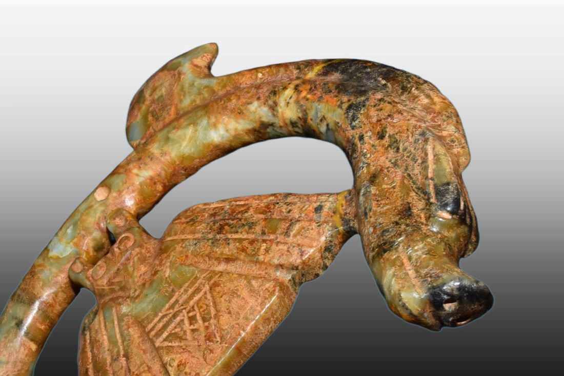 A Exquisite River Polished Jade Dragon - 7