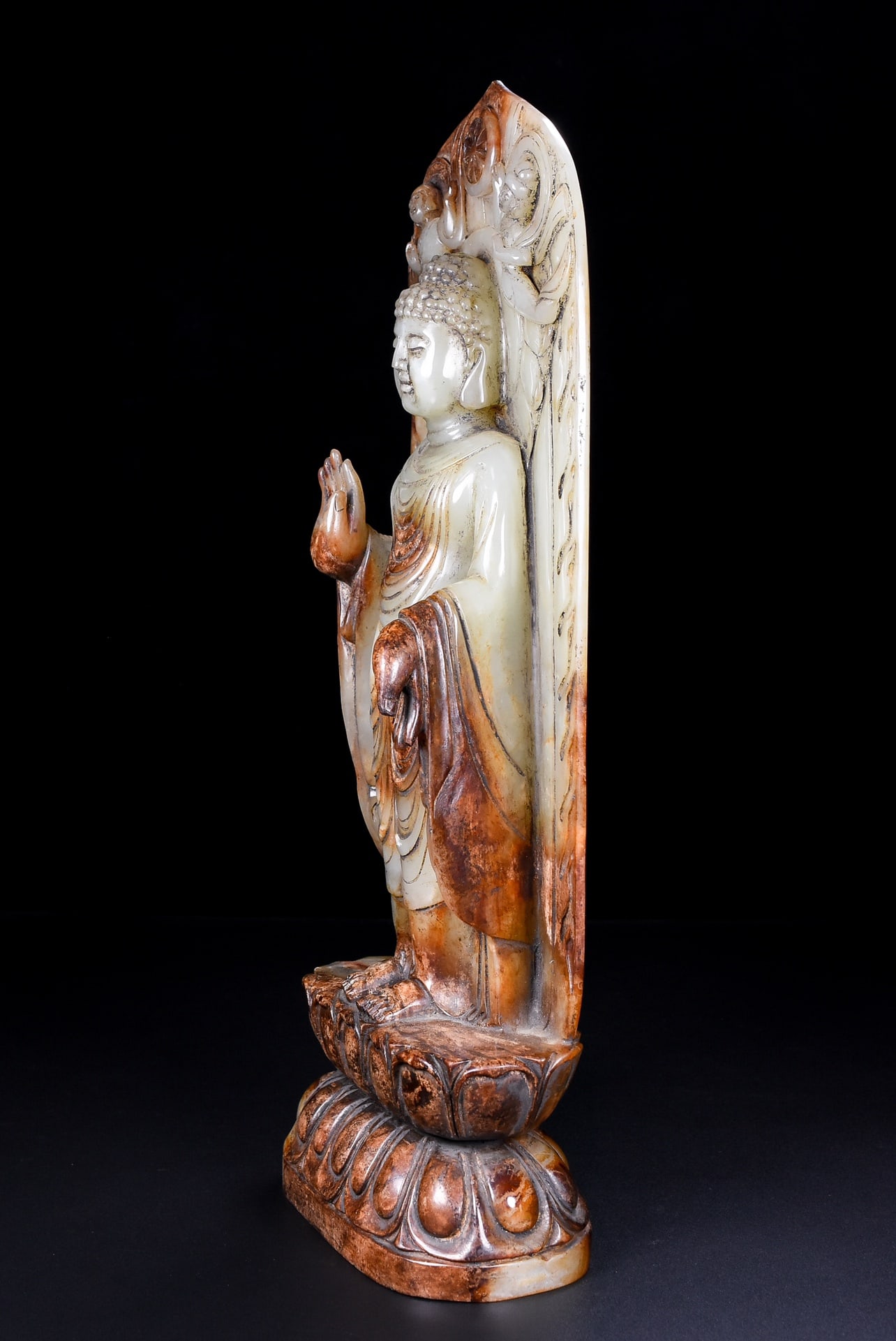 A Exquisite Hotan Jade Buddha statue - 3