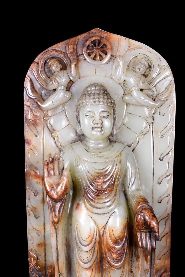 A Exquisite Hotan Jade Buddha statue - 4