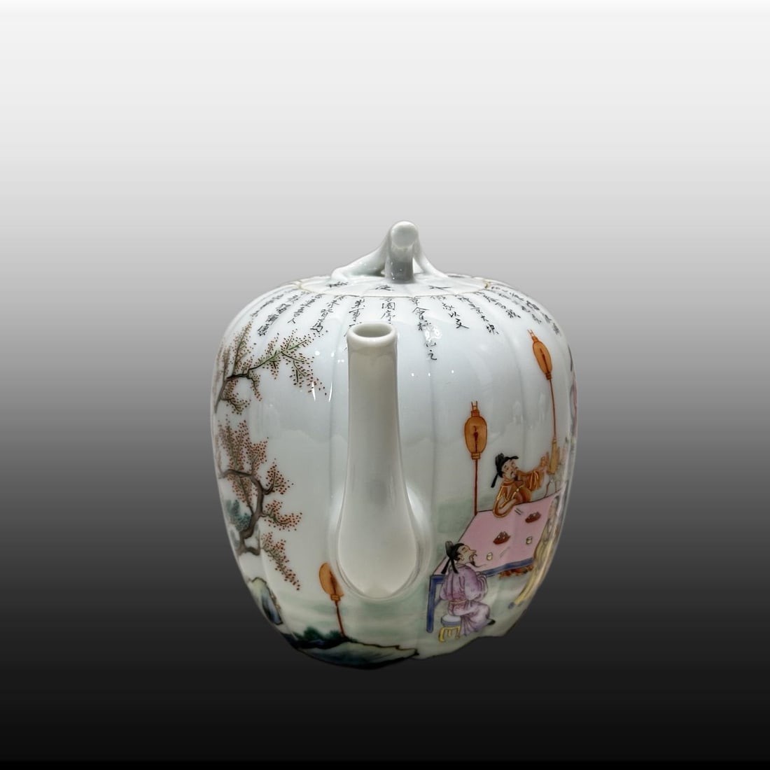 A Exquisite Famille-Rose Figures Pattern Teapot - 10
