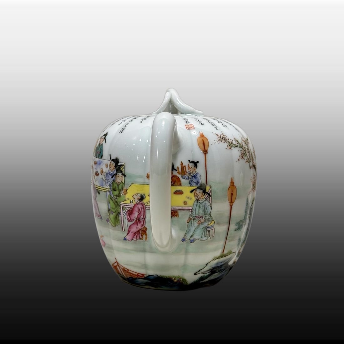 A Exquisite Famille-Rose Figures Pattern Teapot - 7