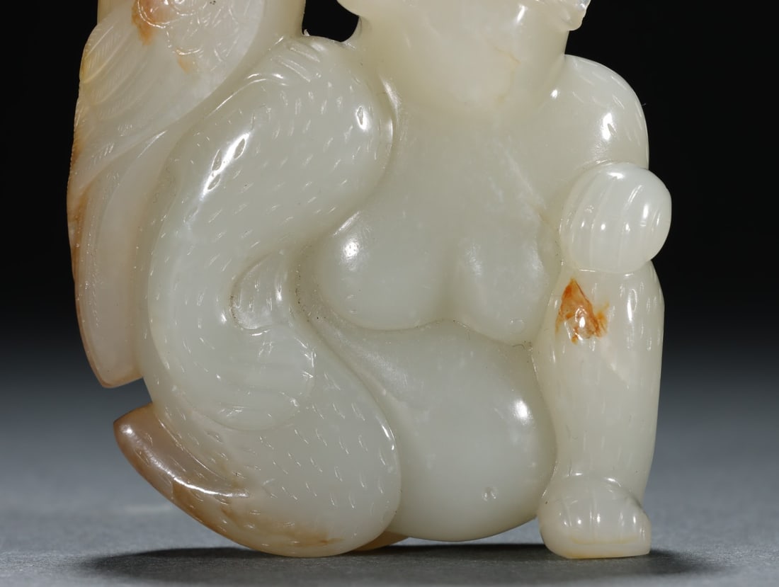 A Exquisite Hotan Jade Bear Ornament - 3