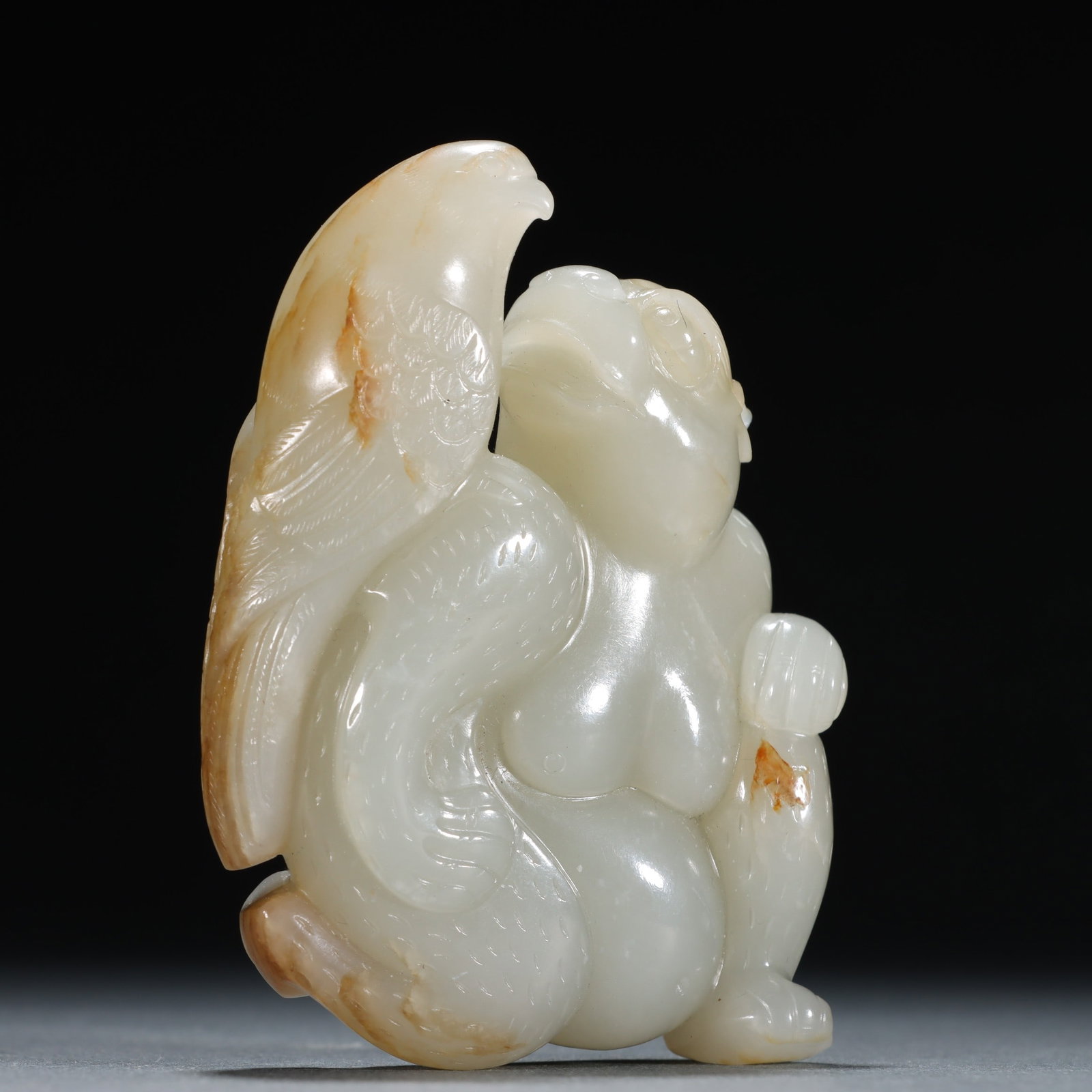 A Exquisite Hotan Jade Bear Ornament - 4