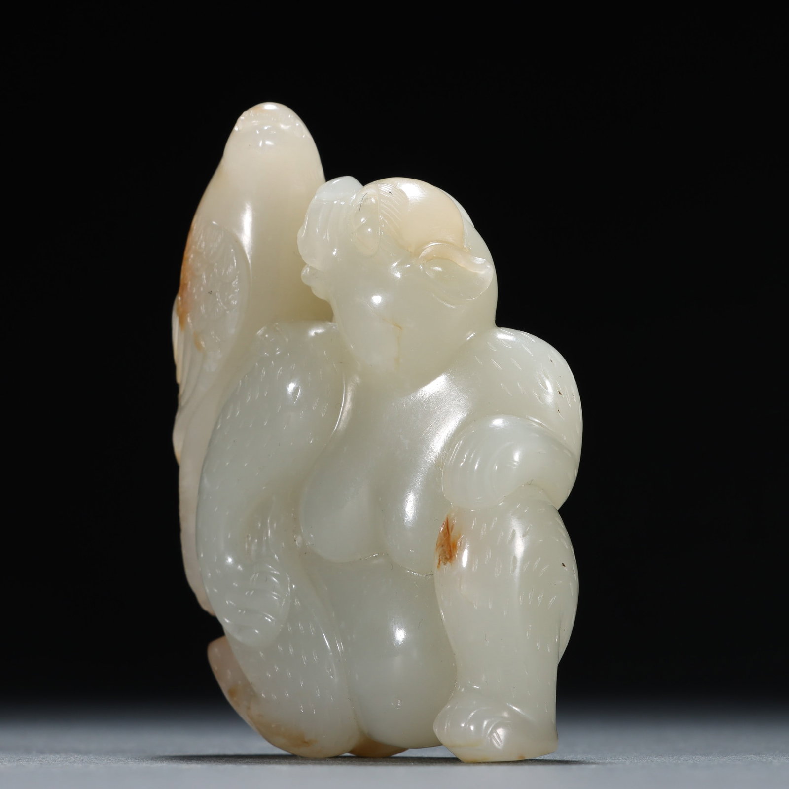 A Exquisite Hotan Jade Bear Ornament - 5