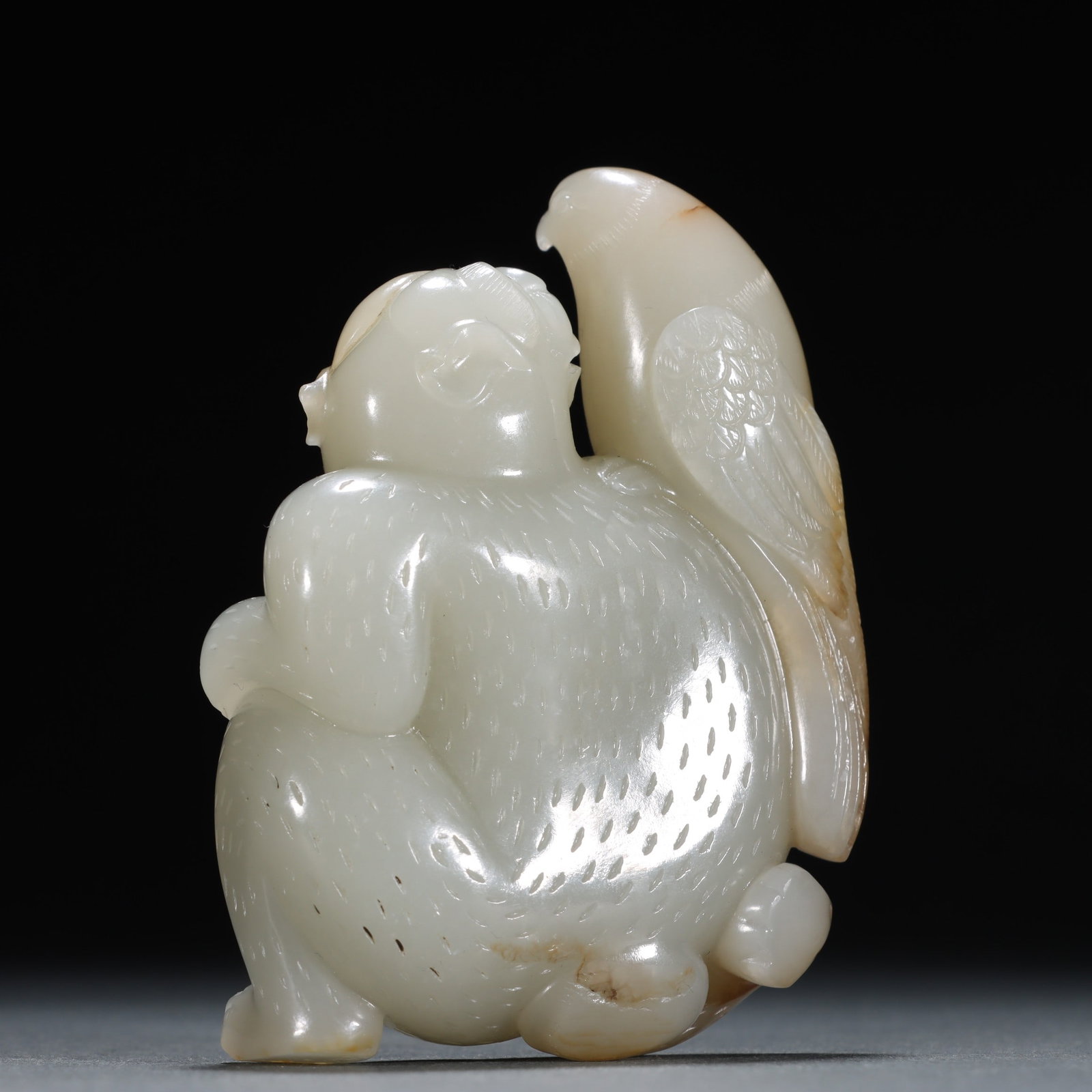 A Exquisite Hotan Jade Bear Ornament - 6