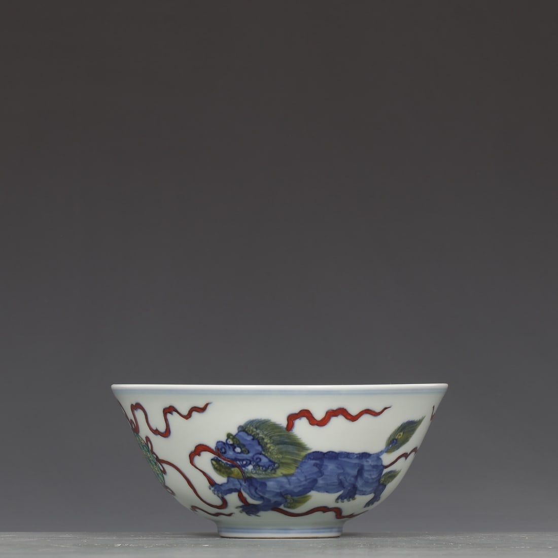 A Exquisite Doucai Lion Pattern Bowl - 2