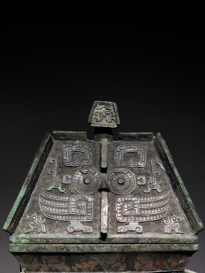 A Exquisite Bronze Phoenix Bird Pattern BBuffalo - 2