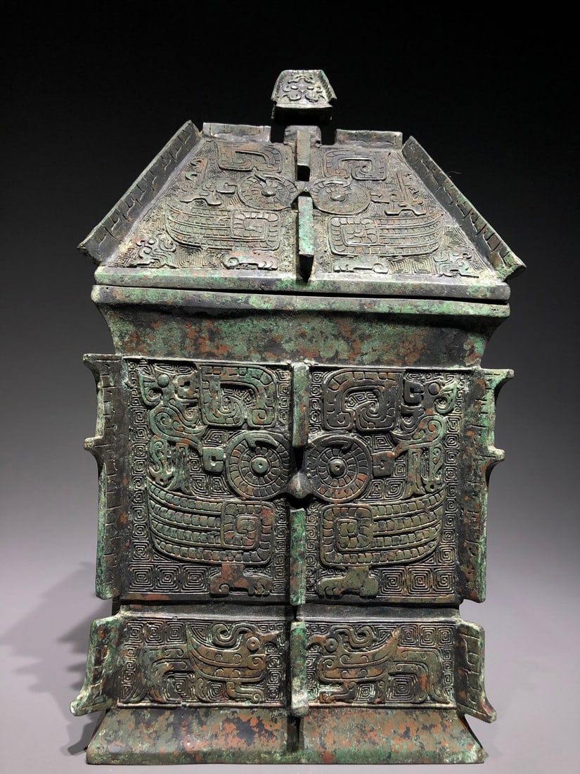 A Exquisite Bronze Phoenix Bird Pattern BBuffalo - 3