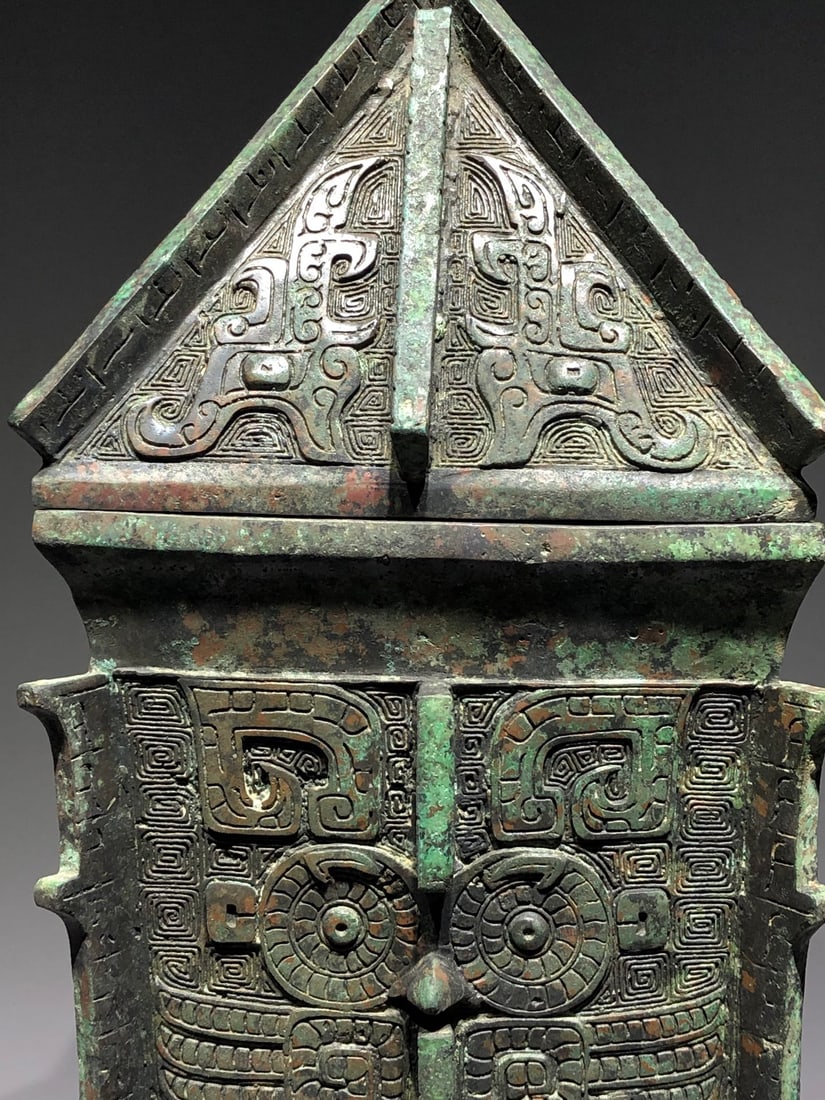A Exquisite Bronze Phoenix Bird Pattern BBuffalo - 5