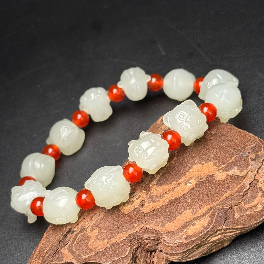 A Exquisite Hotan Jade Chinese Zodiac Bracelets - 3