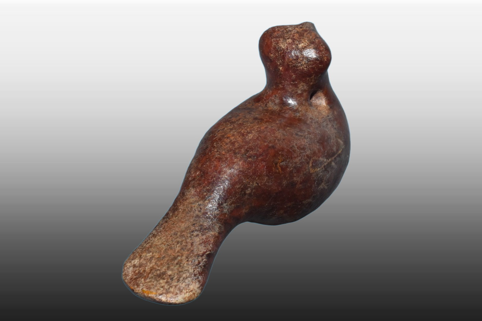 A Exquisite River Polished Jade Bird - 3