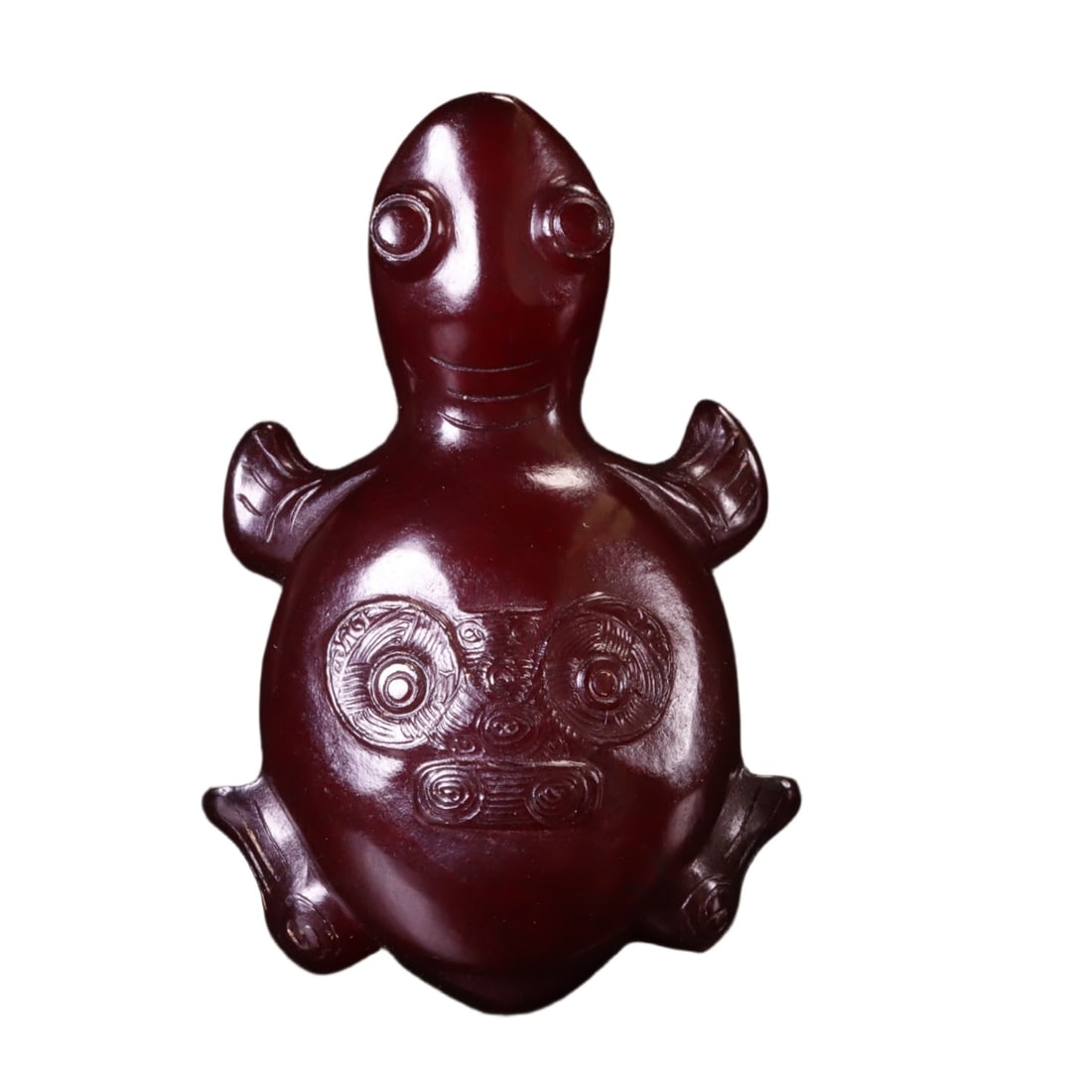 A Exquisite Gaogu Jade Tortoise Handheld Carving: A Exquisite Gaogu Jade Tortoise Handheld Carving,Ancient Time, China,Size:2.3inx1.5inx0.9in,Weight:43g 高古玉龟手把件,远古时期