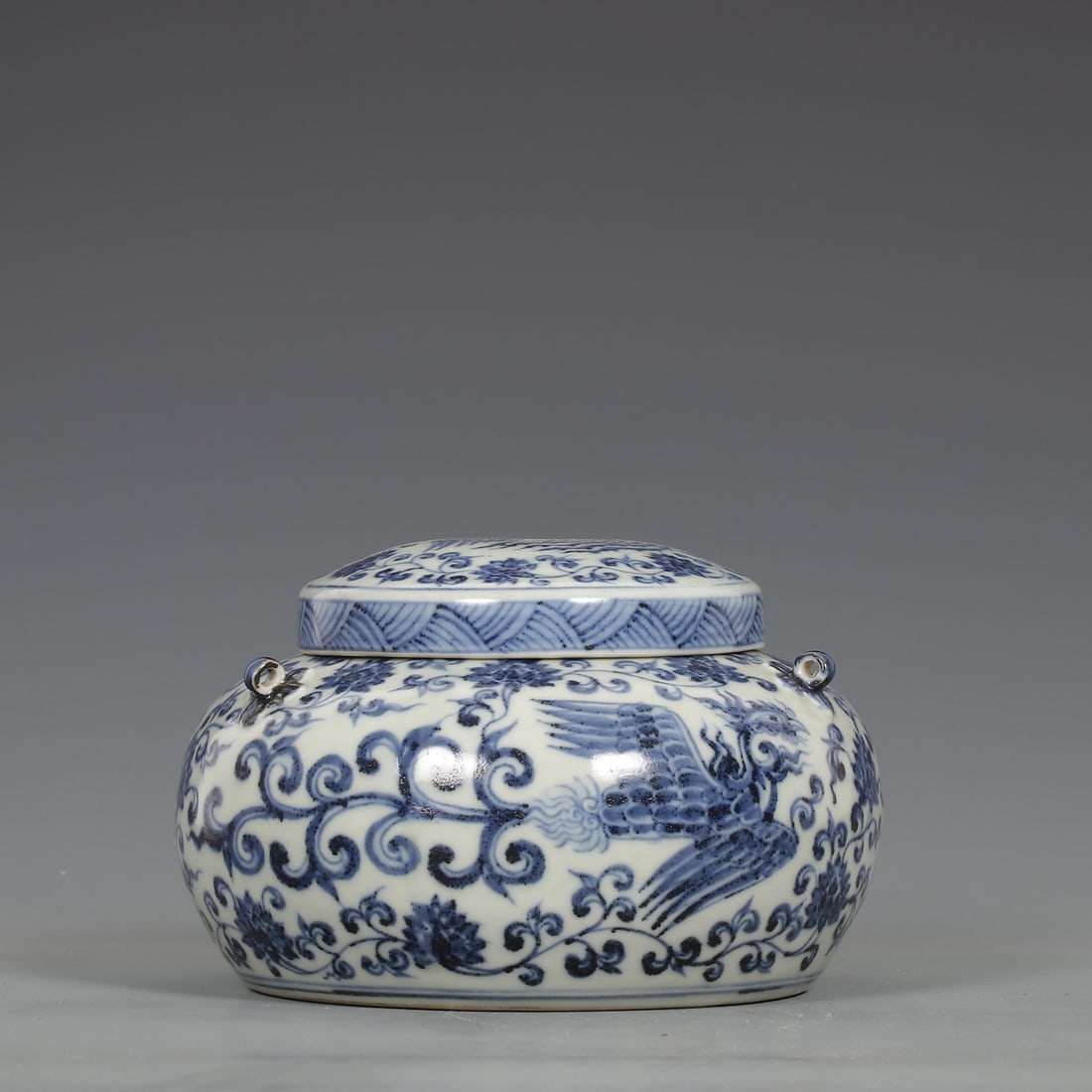 A Exquisite Blue and White Lotus Phoenix Pattern Jar - 2