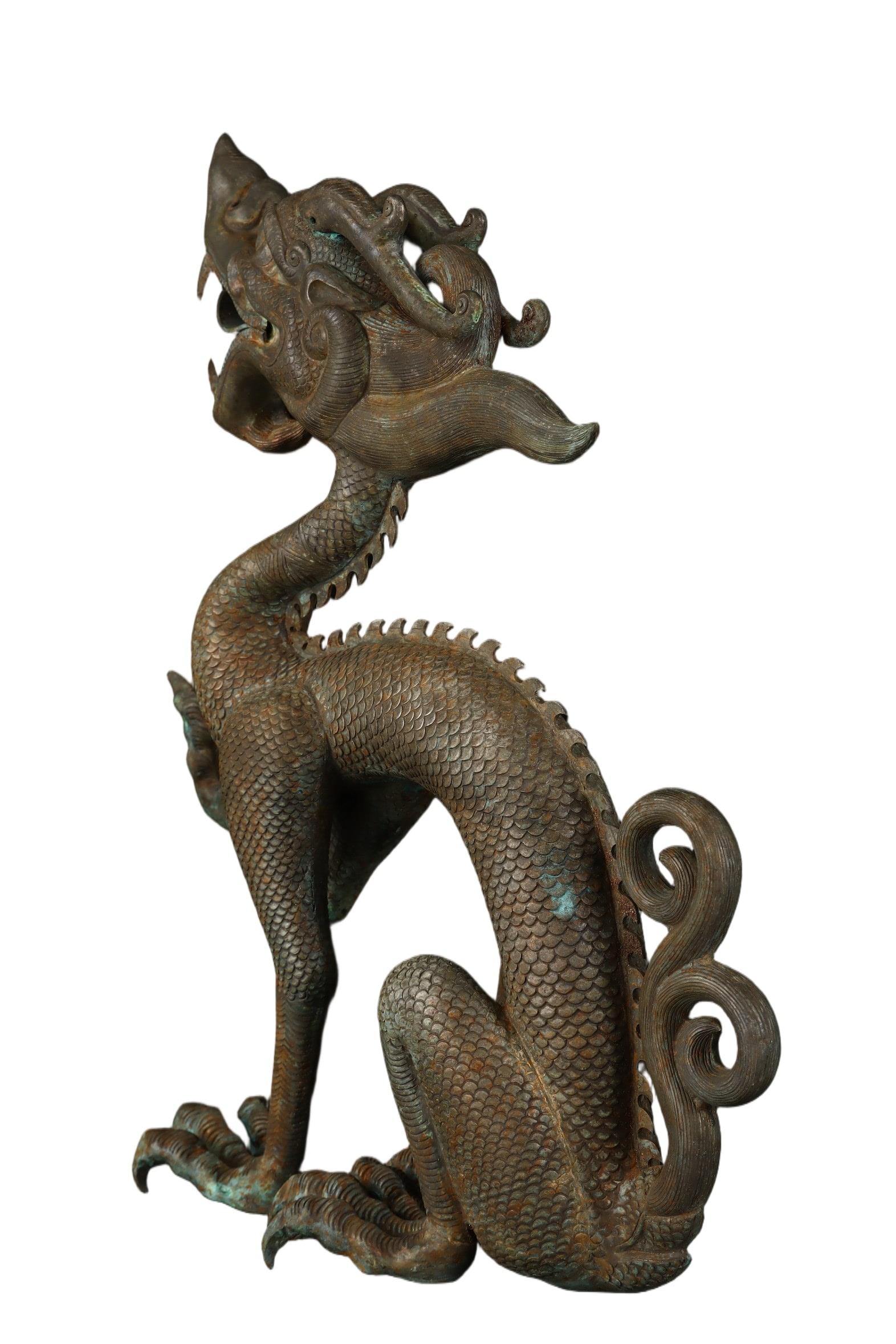A Exquisite Black Silver Dragon Pattern Ornament - 2