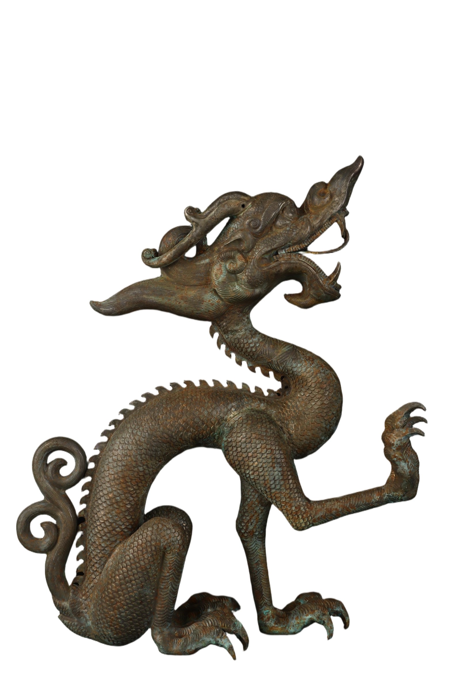 A Exquisite Black Silver Dragon Pattern Ornament - 3