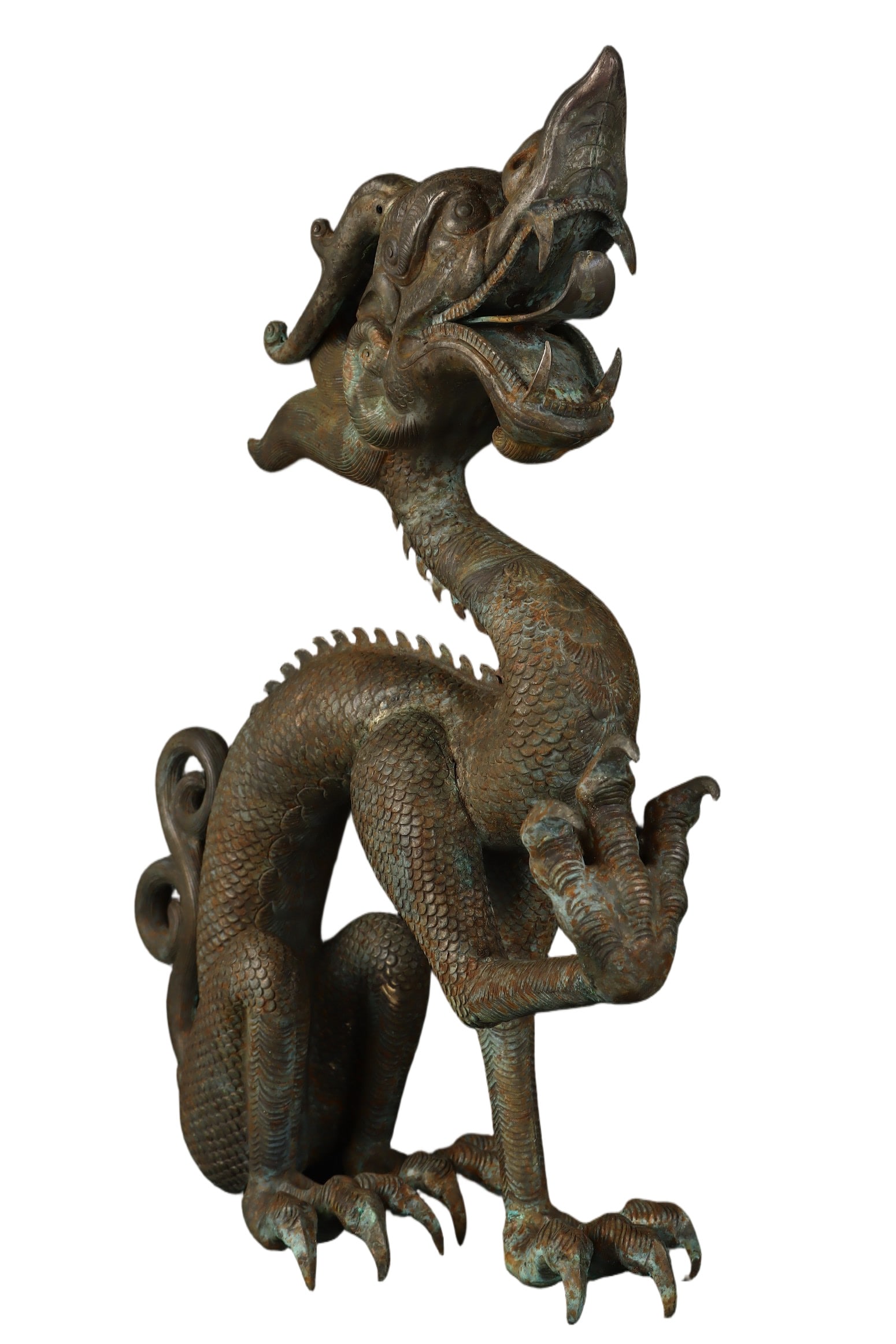 A Exquisite Black Silver Dragon Pattern Ornament - 4