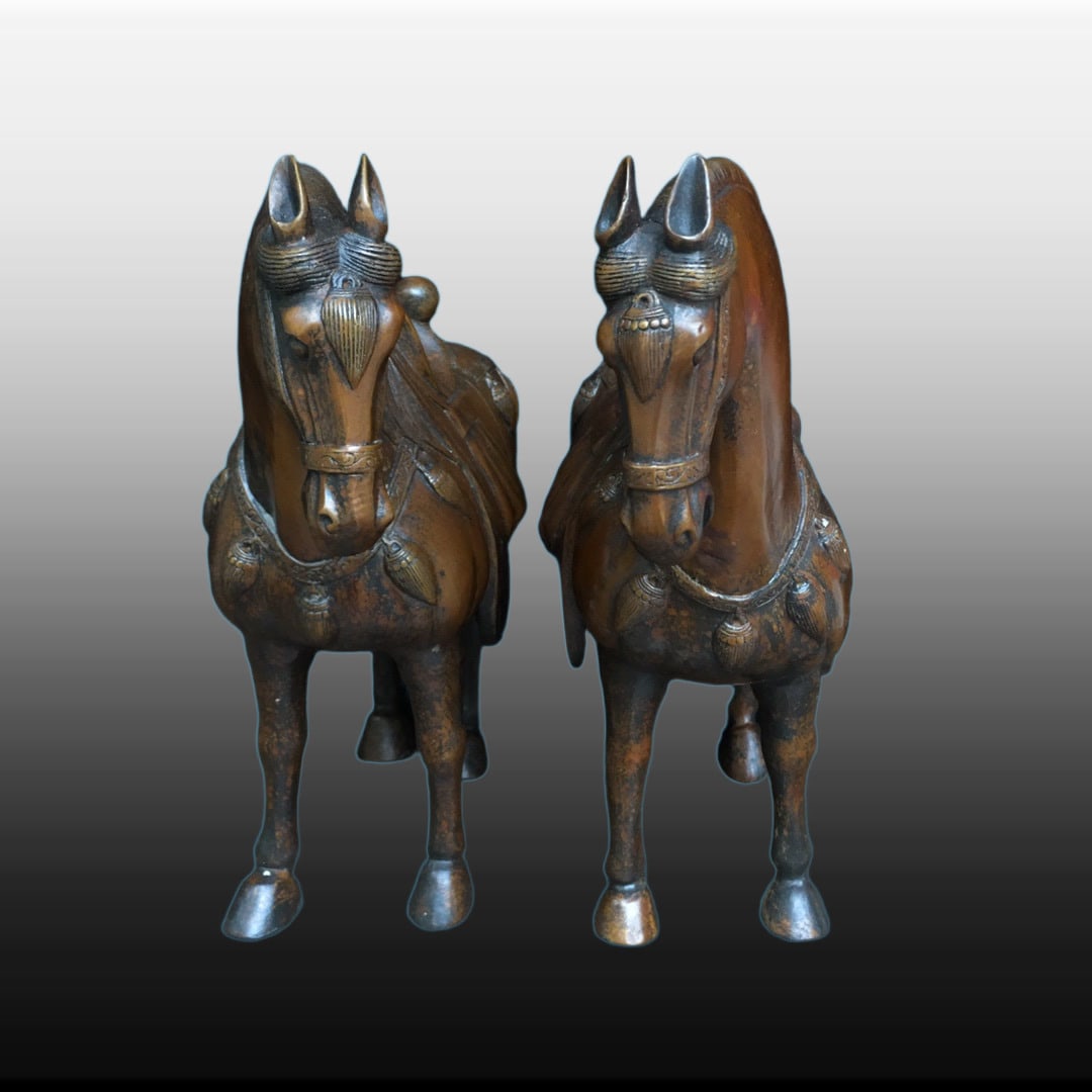 A pair of Exquisite Bronze Horse Ornaments (1 of 9)