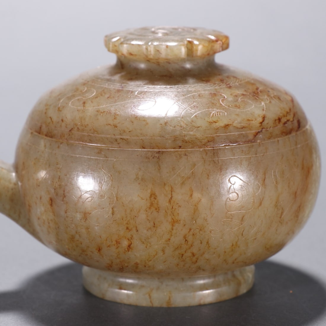 A Exquisite Hotan Jade Dragon-Ears Pot - 5