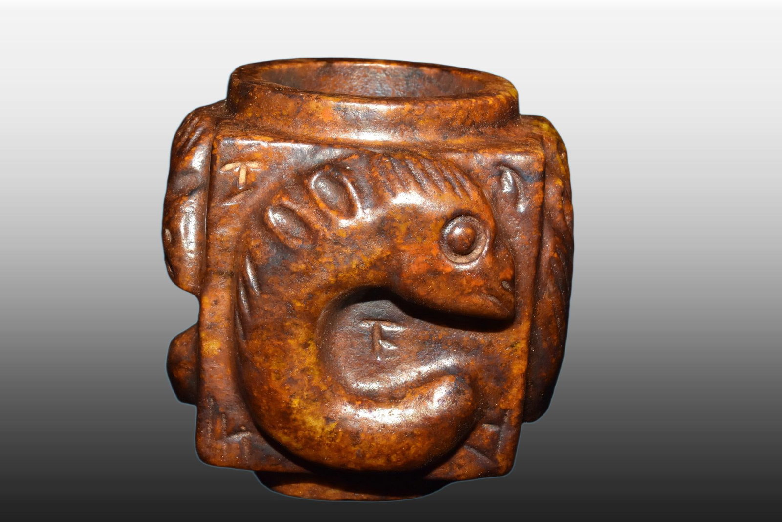 A Exquisite River Polished Jade Handheld Carving - 3