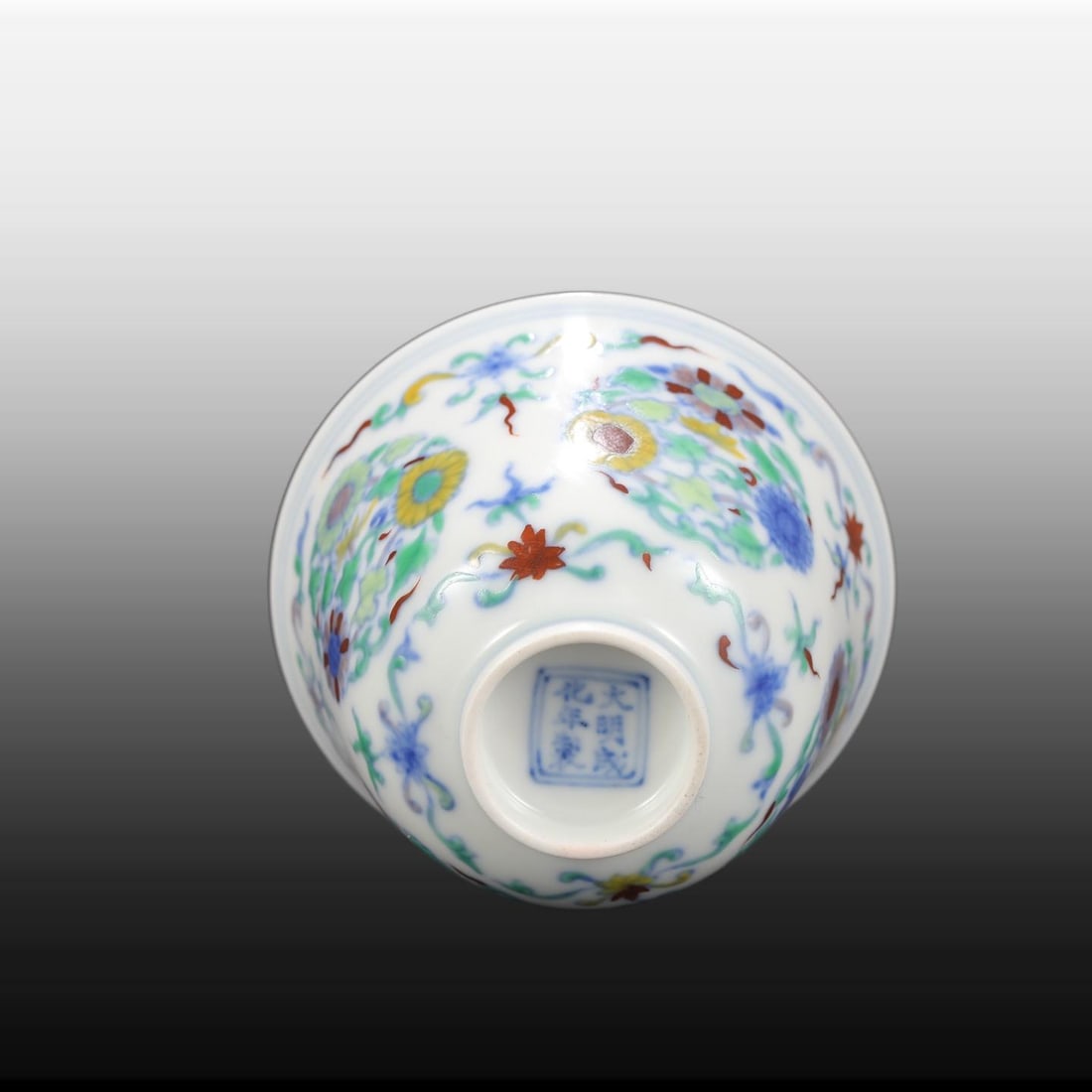 A Exquisite Doucai Flower Pattern Cup - 6