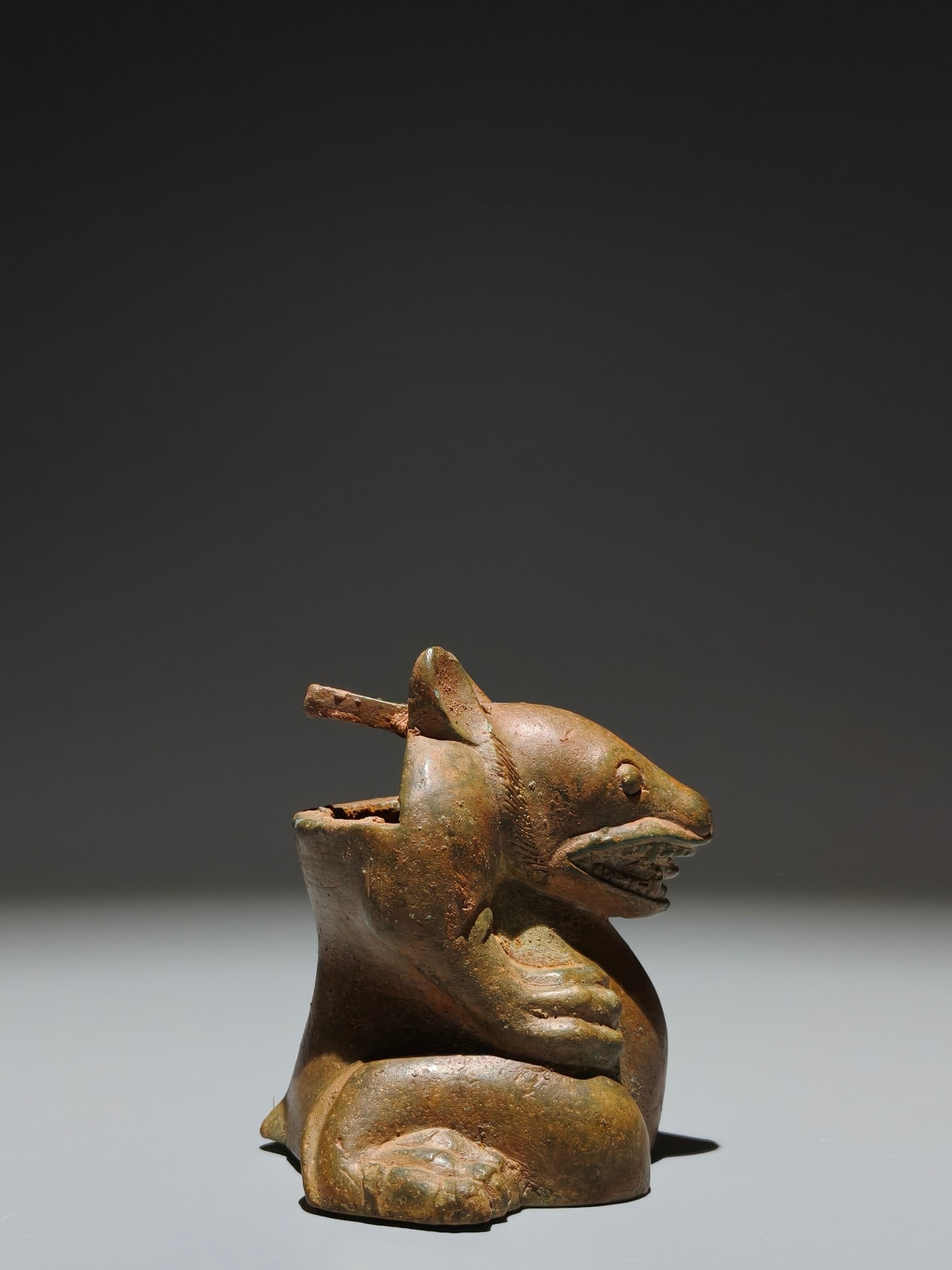 A Exquisite Bronze Bear Ornament - 8