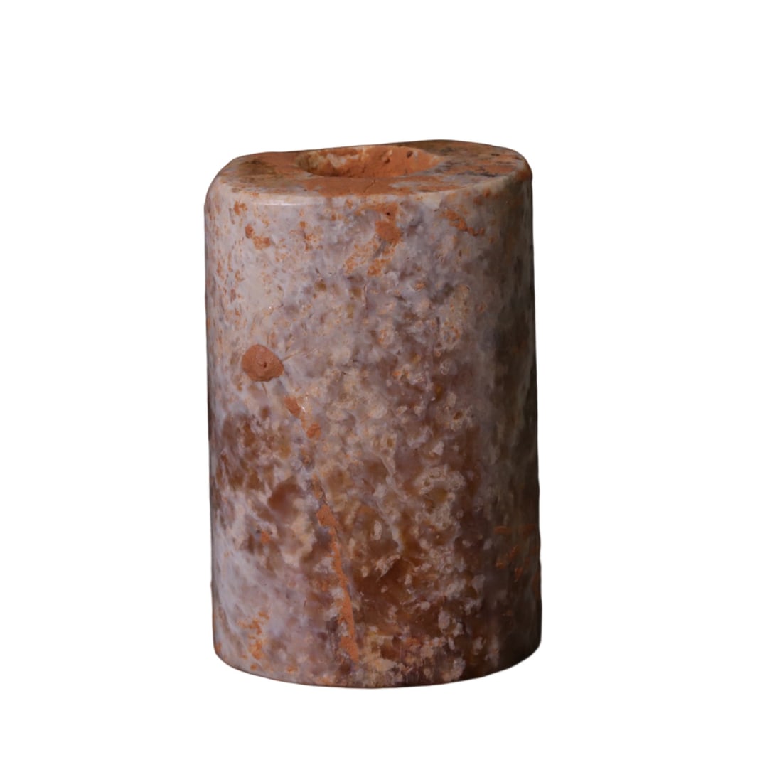 A Exquisite Gaogu Jade Handheld Carving: A Exquisite Gaogu Jade Handheld Carving,Ancient Time, China,Size:0.7inx0.6inx1in,Weight:13g 高古玉手把件,远古时期