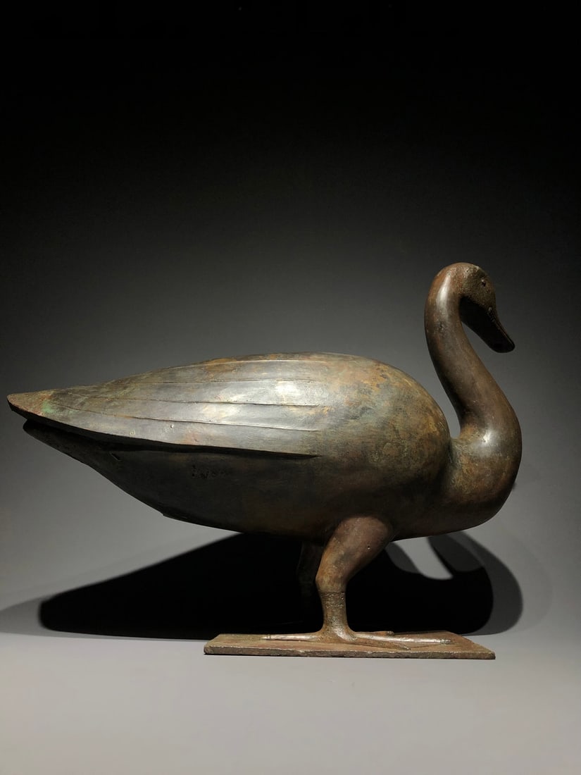 A Exquisite Coppery Duck Ornament - 3