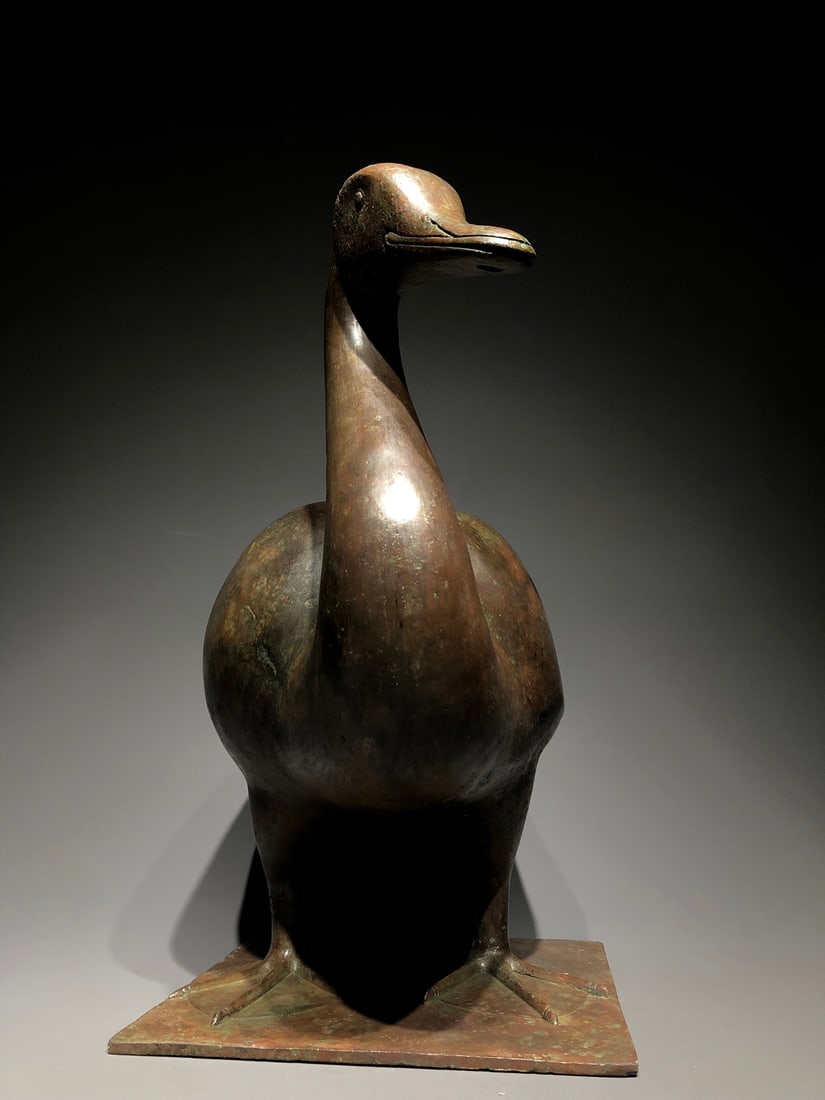 A Exquisite Coppery Duck Ornament - 4