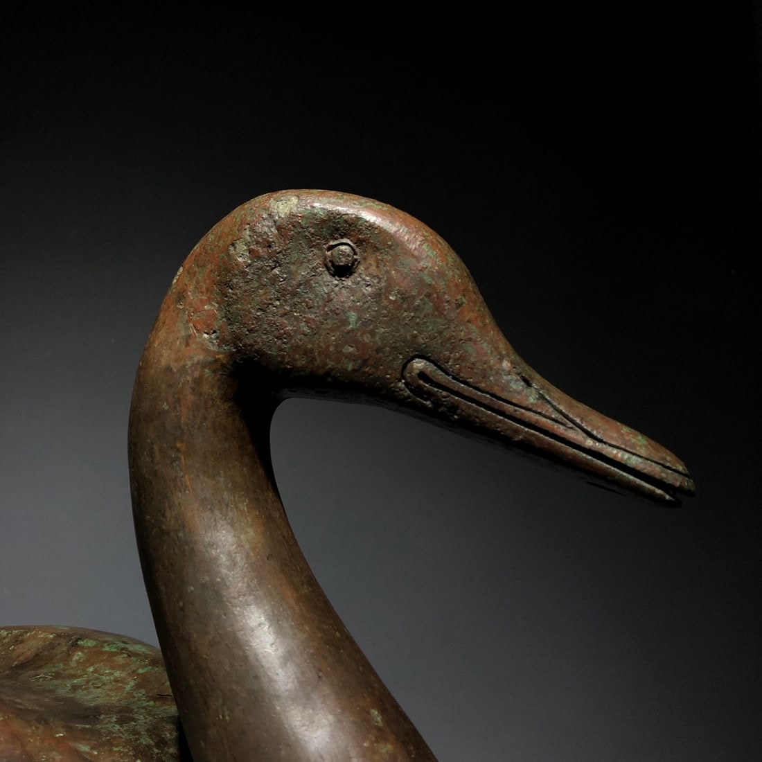 A Exquisite Coppery Duck Ornament - 5
