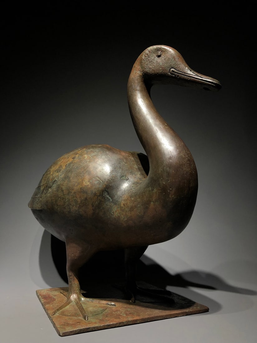 A Exquisite Coppery Duck Ornament - 6