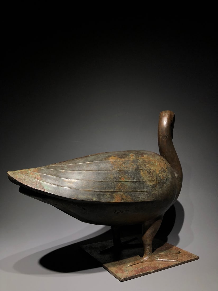 A Exquisite Coppery Duck Ornament - 7