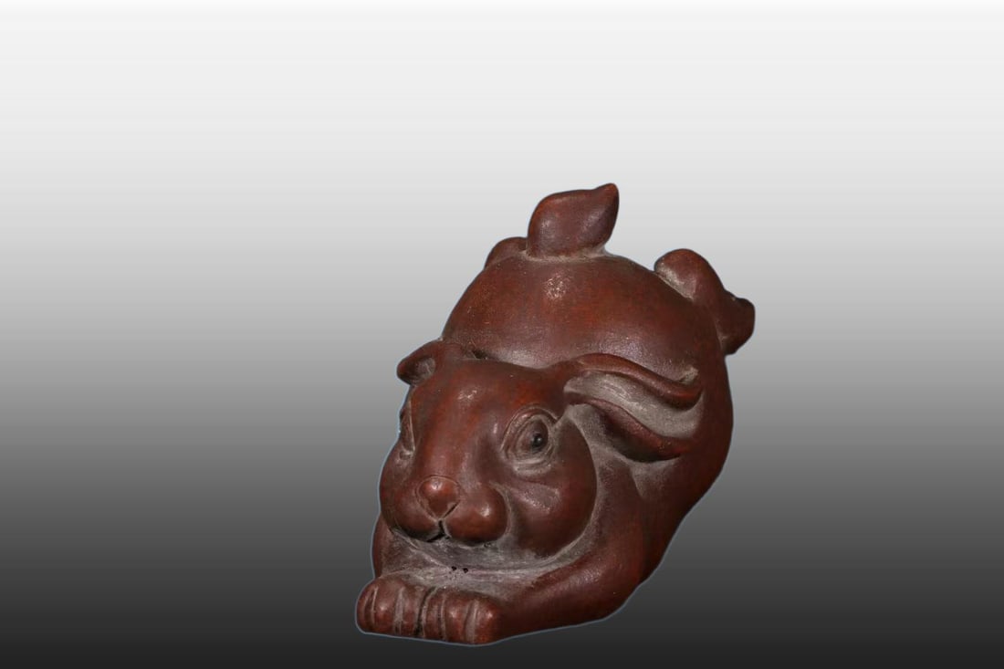 A Exquisite Purple Sands Rabbit Tea Pet - 2