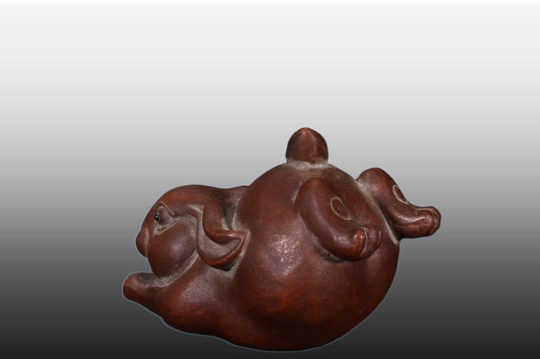 A Exquisite Purple Sands Rabbit Tea Pet - 5