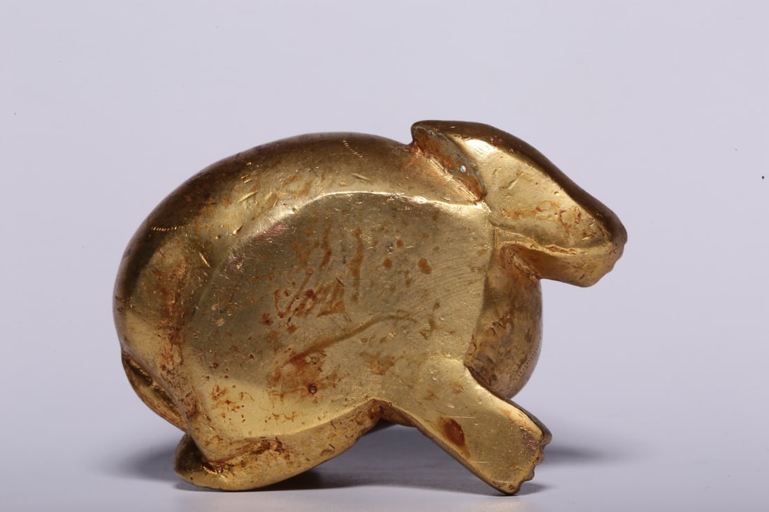 A Exquisite Gilt Bronze Leopard Ornament - 7