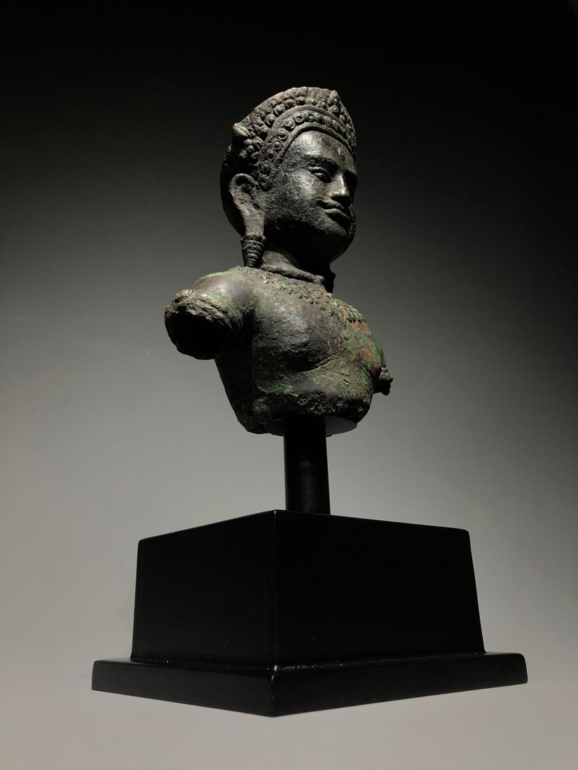 A Exquisite Bronze Deity Statue Ornament - 4