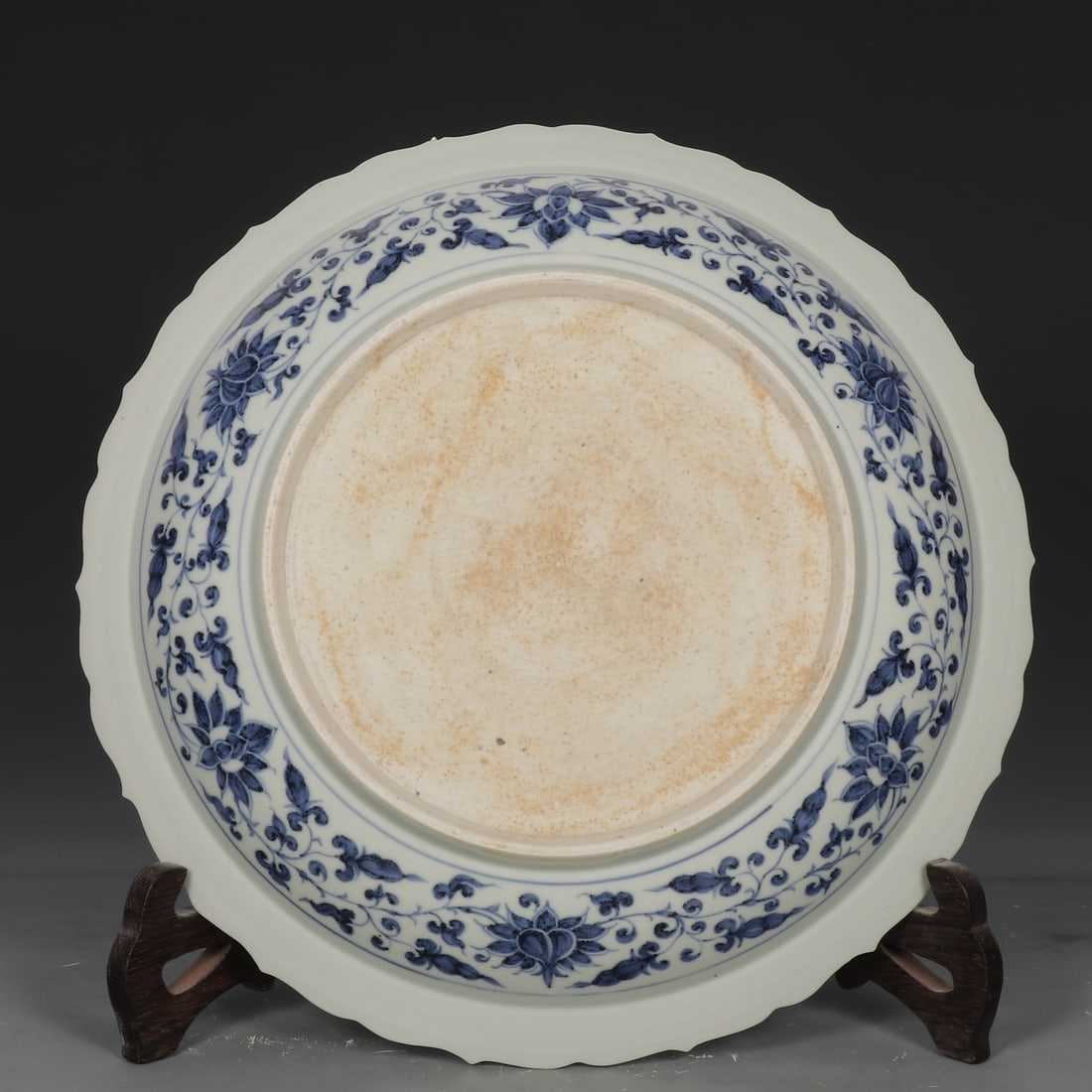 A Exquisite Blue and White Flower Bird Pattern Plate - 8
