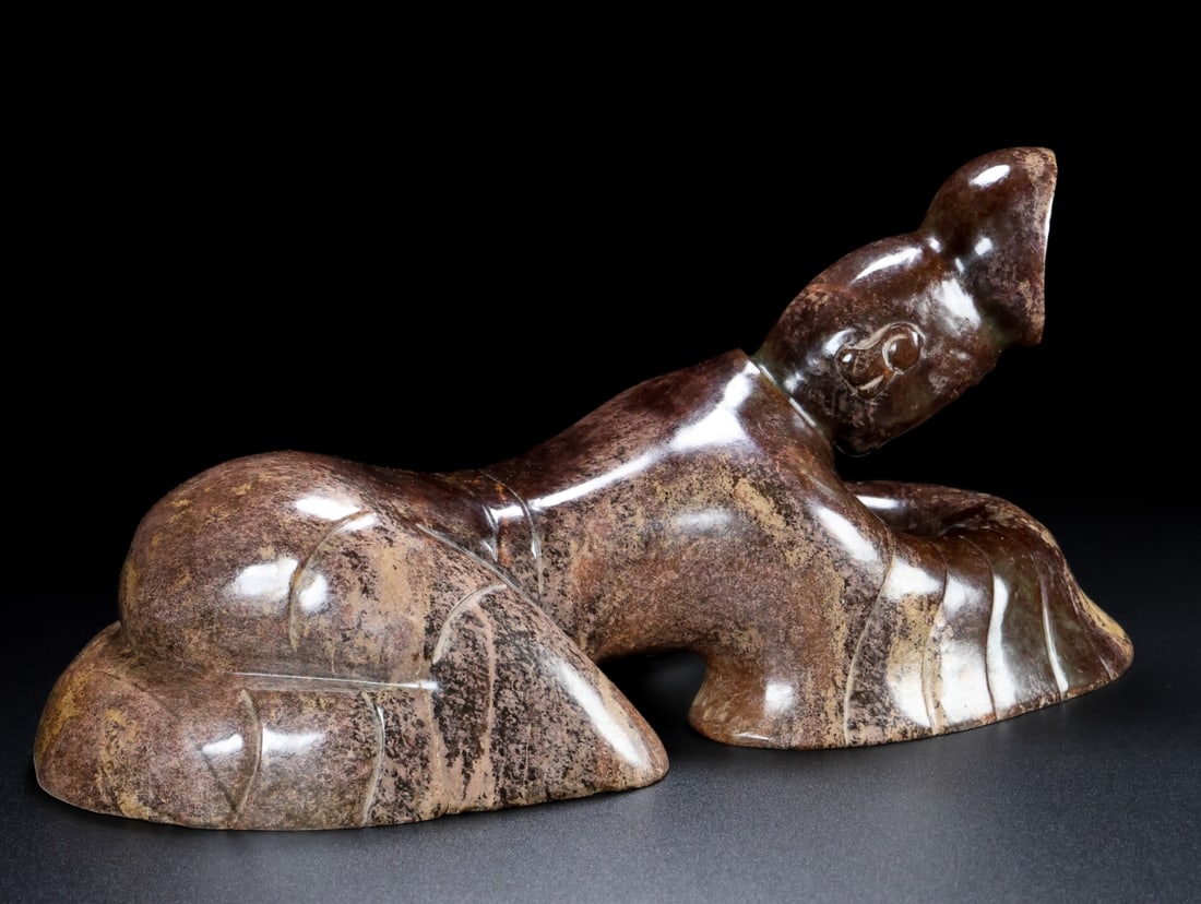 A Exquisite Hotan Jade Figures Pillow - 5