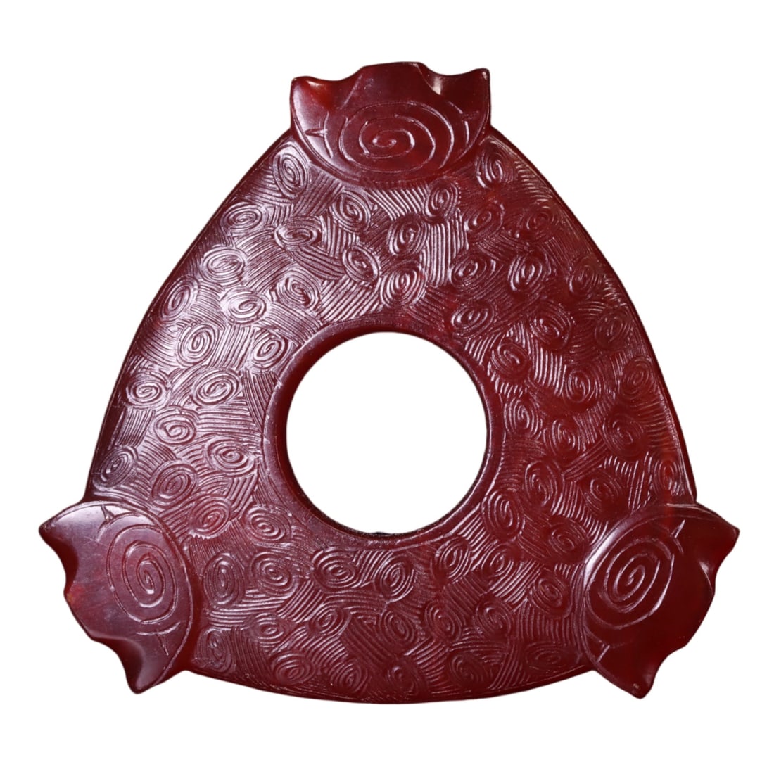 A Exquisite Gaogu Jade Pendant: A Exquisite Gaogu Jade Pendant,Ancient Time, China,Size:1.6inx1.7inx0.2in,Weight:13g 高古玉挂件,远古时期
