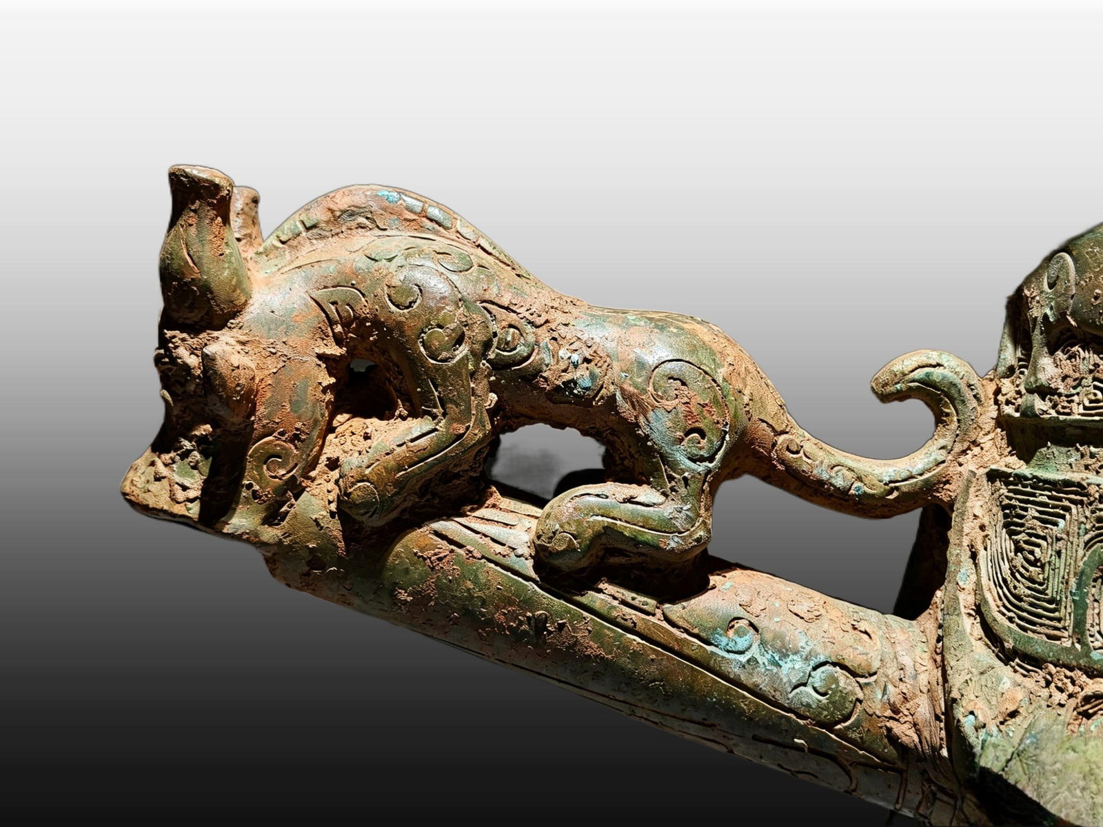 A Exquisite Bronze Tiger Censer - 4