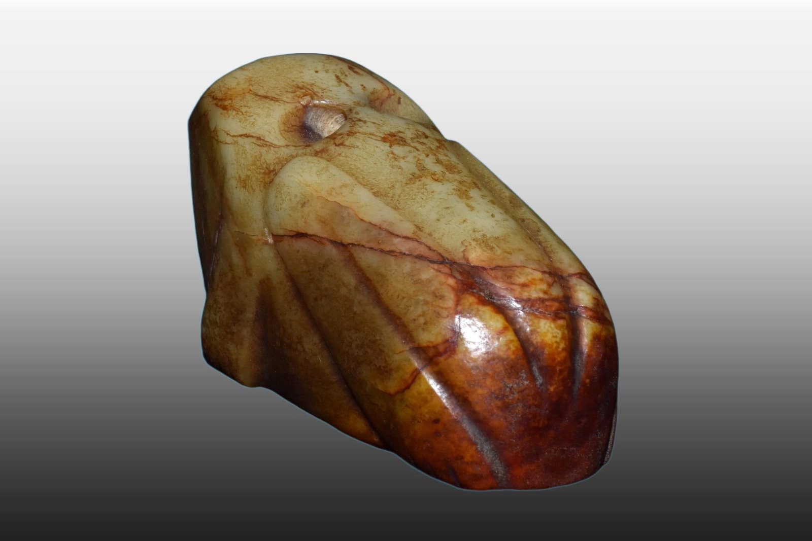 A Exquisite River Polished Jade Ornament - 6