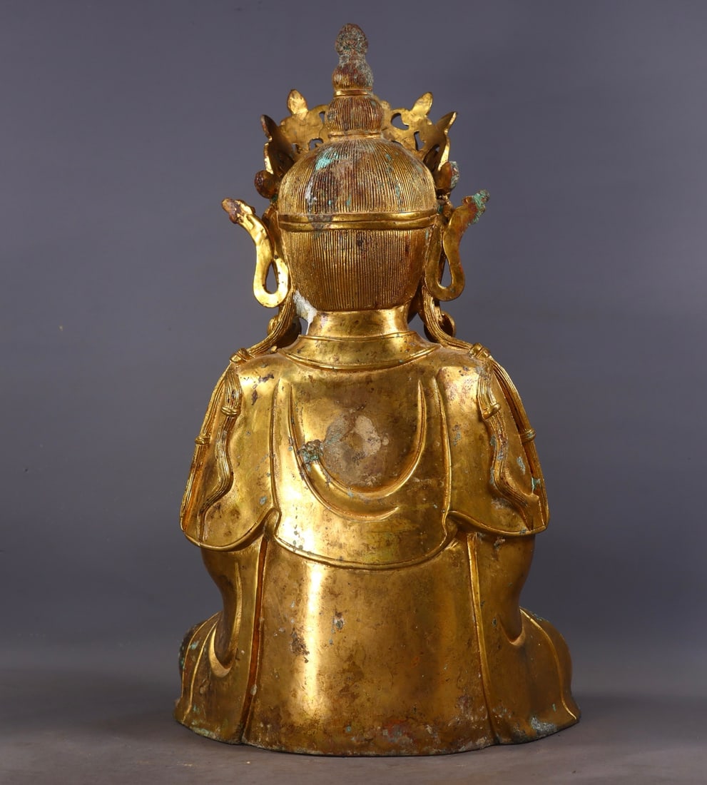 A Exquisite Gilt Bronze Buddha statue - 6