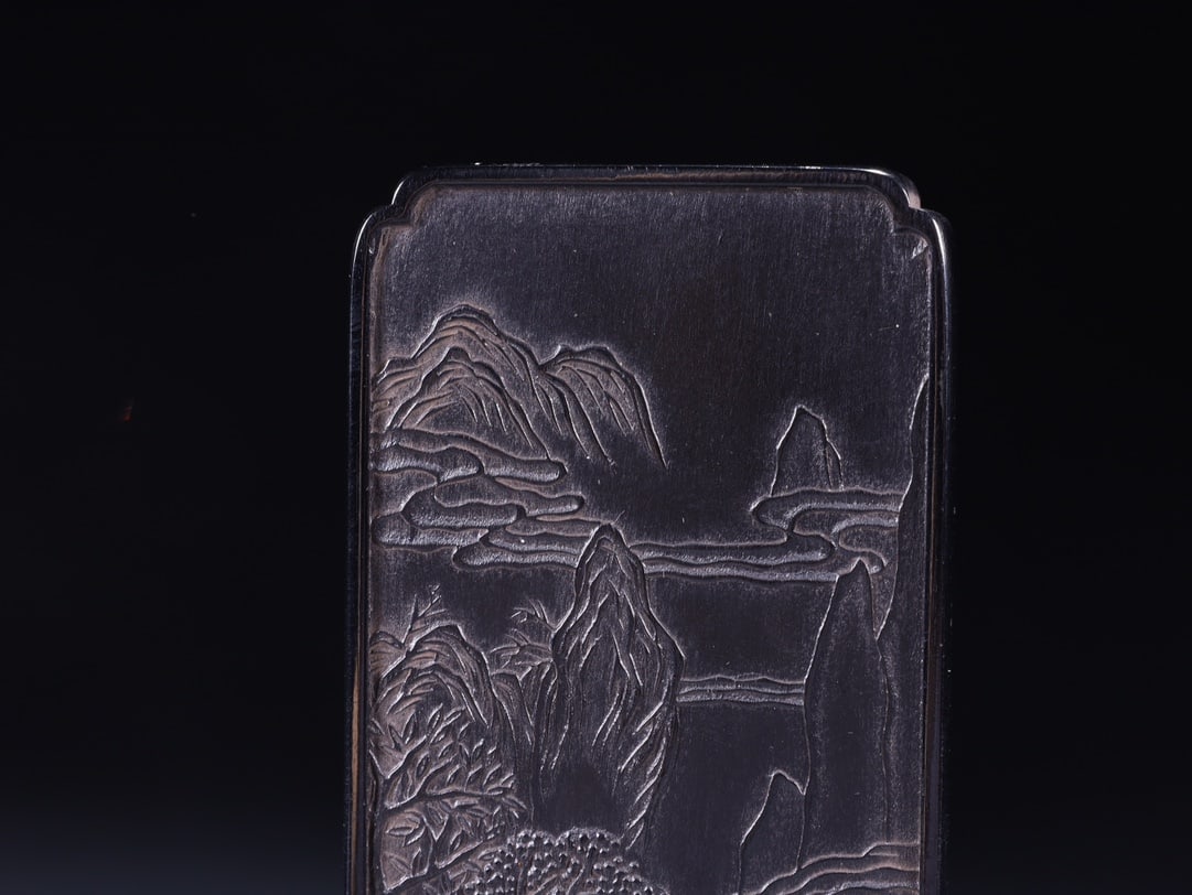 A Exquisite Landscape Pattern Square China ink - 2