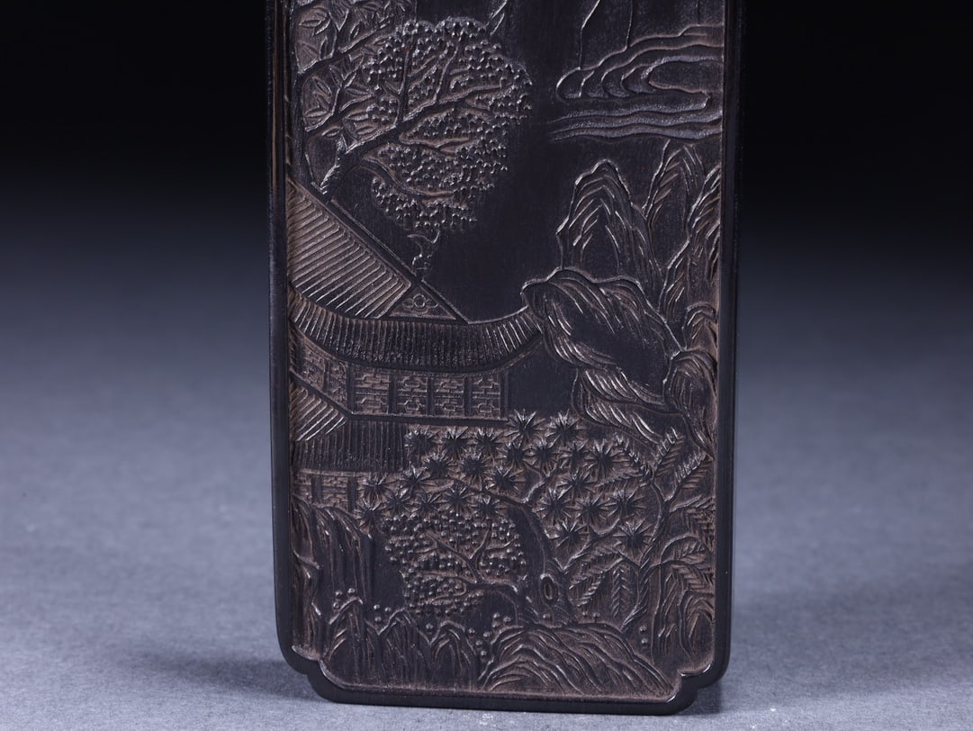 A Exquisite Landscape Pattern Square China ink - 3