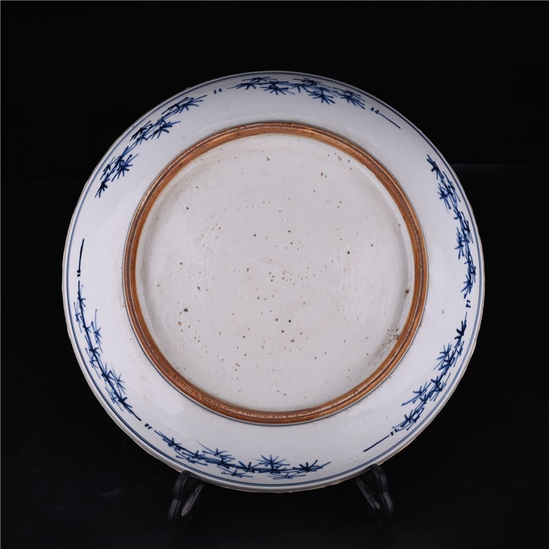 A Exquisite Blue and White Figures Pattern Plate - 7
