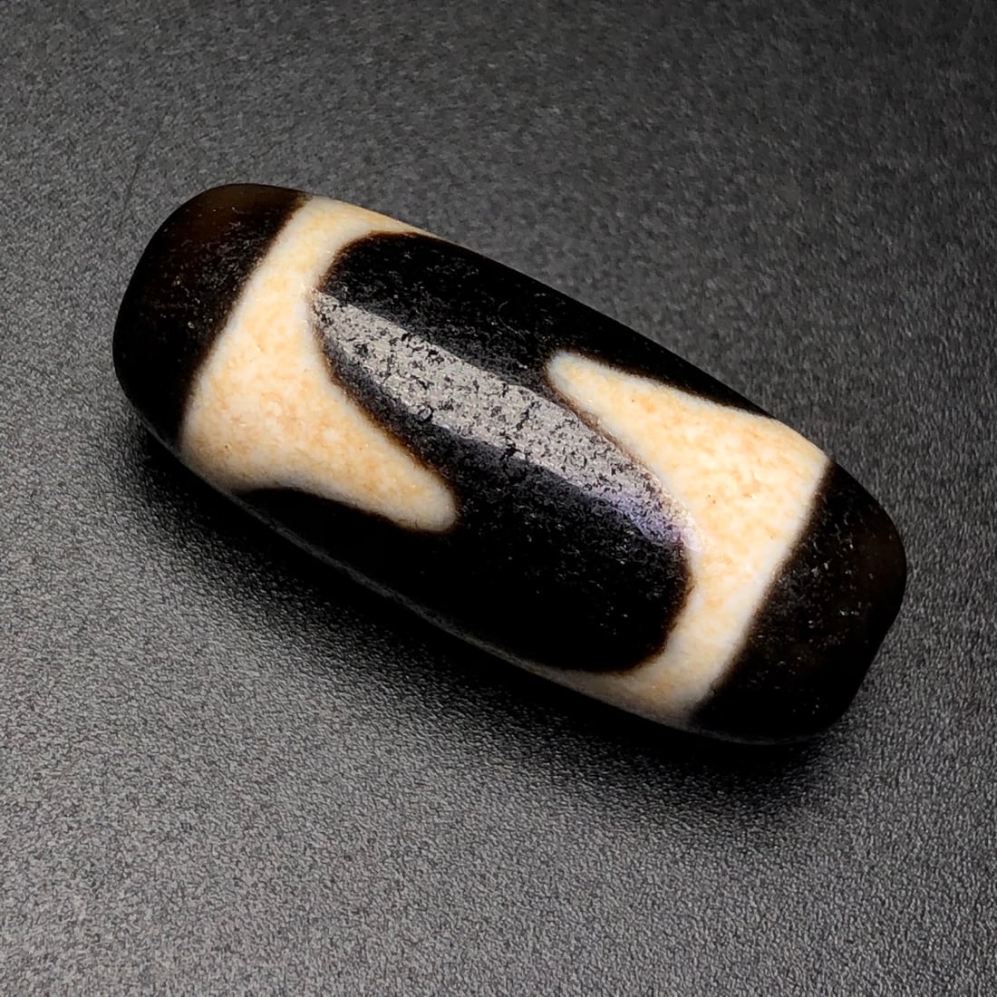 A Exquisite Tiger Tooth Dzi bead - 6