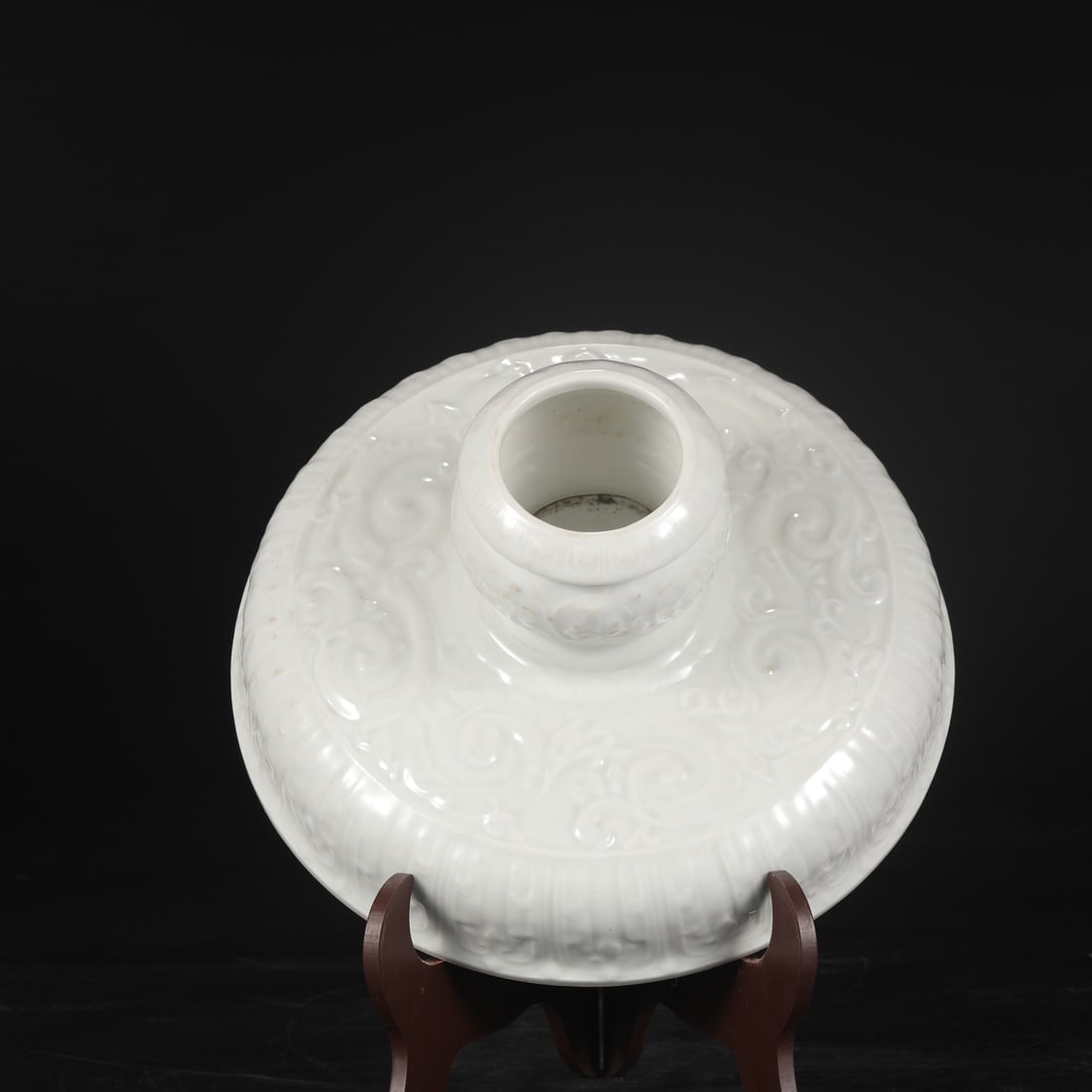 A Exquisite Sweet White Glazed Ruyi Pattern Hatstand - 5