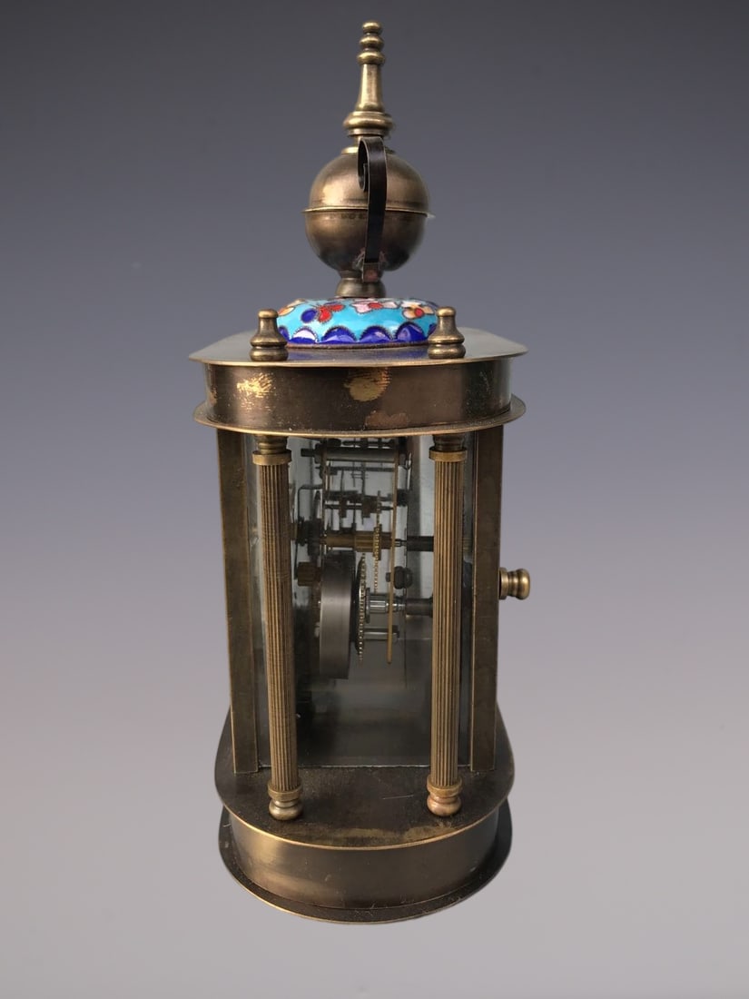 An Exquisite Bronze Lotus Pattern Clock - 3